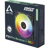 ARCTIC P14 Pro Reverse A-RGB case fan Zwart, 140 x 140 x 30 mm, PWM