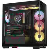 Corsair 3500X RS-R ARGB + RM850e + RS120 + 32 GB Bundel midi tower behuizing Zwart | 2x USB-A | 1x USB-C | RGB | Tempered Glass