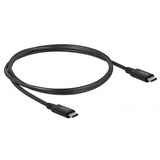 DeLOCK USB4 40 Gbps Coaxial coax kabel Zwart, 0,8 meter