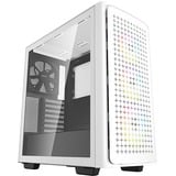 DeepCool CK560 midi tower behuizing Wit | 2x USB-A | 1x USB-C | RGB | Tempered Glass