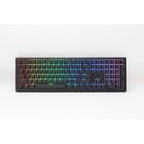 Ducky Zero 6108 Classic Black RGB mechanisch gaming toetsenbord Zwart, US lay-out (QWERTY), Cherry MX2A Speed Silver, 100%, RGB leds, Double-shot PBT, hot swap, 2.4GHz | Bluetooth | USB-C