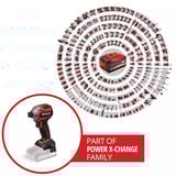 EINHELL Professional Accu Slagschroefmachine TP-CI 18/250-C Li BL slagmoersleutel Rood/zwart, Accu en oplader niet inbegrepen