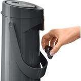 Emsa PONZA Pompthermoskan 1,9 Liter isoleerkan Antraciet, Comfort Press