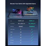 Govee AI Sync Box 2 ledstrip Zwart, 2,4GHz wifi, Bluetooth, voor 75 - 85 inch tv's