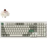 Keychron Q5 Max-P3 RGB mechanisch toetsenbord Wit, US lay-out (QWERTY), Gateron Jupiter Brown, 96%, RGB leds, KSA double-shot PBT, hot swap, Knob, 2.4GHz | Bluetooth 5.1 | USB-C