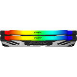 Kingston FURY 48 GB DDR5-8000 (2x 24 GB) Kit werkgeheugen Zilver/zwart, KF580C38RSAK2-48, Renegade RGB, XMP 3.0
