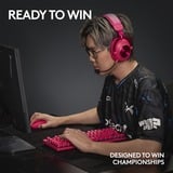 Logitech PRO X TKL, gaming toetsenbord Magenta, US-International, GX Brown, 80% (TKL), RGB leds, PBT Doubleshot keycaps, 2,4 GHz / Bluetooth / USB-C