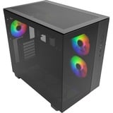 Montech KING 65 PRO midi tower behuizing Zwart | 2x USB-A | 1x USB-C | Window