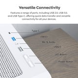 Montech X5 midi tower behuizing Wit | 2x USB-A | 1x USB-C | Tempered Glass