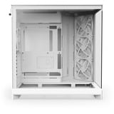 NZXT H9 Flow midi tower behuizing Wit (mat) | 2x USB-A | 1x USB-C | Tempered Glass