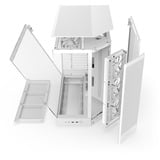 NZXT H9 Flow midi tower behuizing Wit (mat) | 2x USB-A | 1x USB-C | Tempered Glass