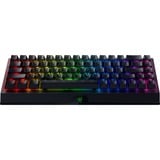 Razer BlackWidow V3 Mini HyperSpeed, gaming toetsenbord Zwart, US lay-out, Razer Yellow, RGB leds, 65%, ABS Double Shot