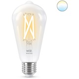 WiZ Filament doorzichtig ST64 E27 ledlamp Wifi + Bluetooth protocol