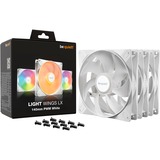 be quiet! Light Wings LX 140 mm PWM Triple Pack White case fan Wit, 3 stuks, 4-pin PWM