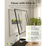 goobay TV Wall Mount TILT 43 - 100 inch (109 - 254 cm), max. 75 kg wandmontage  Zwart