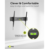 goobay TV Wall Mount TILT 43 - 100 inch (109 - 254 cm), max. 75 kg wandmontage  Zwart