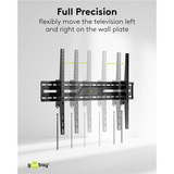goobay TV Wall Mount TILT 43 - 100 inch (109 - 254 cm), max. 75 kg wandmontage  Zwart