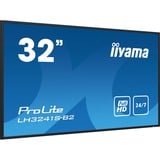 iiyama ProLite LH3241S-B2 31.5" Public Display Zwart, VGA, HDMI, LAN, USB, Audio 