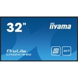 iiyama ProLite LH3241S-B2 31.5" Public Display Zwart, VGA, HDMI, LAN, USB, Audio 
