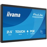 iiyama ProLite TW2223AS-B3P 21.5" Public Display Zwart, Touch, USB, Audio, LAN, WiFi, Bluetooth, Android