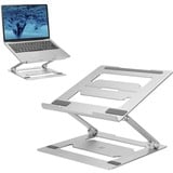 ACT Connectivity Laptopstandaard aluminium Aluminium, Opvouwbaar, traploos in hoogte verstelbaar