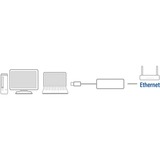 ACT Connectivity USB-C Gigabit Netwerkadapter Zwart