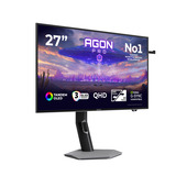 AOC AGON PRO AGP277QKDC 26.5" gaming monitor Donkergrijs, HDMI, DisplayPort, Audio, USB, 540Hz