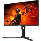 AOC U27G3X/BK 27" 4K UHD gaming monitor Zwart/rood, 2x HDMI, 2x DisplayPort, 160 Hz