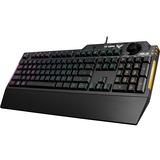 ASUS TUF Gaming K1 RGB gaming toetsenbord Zwart, US lay-out (QWERTY), Membraan, 100%, RGB leds