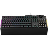 ASUS TUF Gaming K1 RGB gaming toetsenbord Zwart, US lay-out (QWERTY), Membraan, 100%, RGB leds