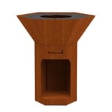 Barbecook Nestor Original cortenstaal houtbarbecue 