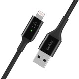 Belkin Boost Charge Lightning/ USB-A kabel met slimme led, 1,2 meter Zwart, CAA007bt04BK
