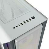 Corsair iCUE 5000T RGB Tower-behuizing Wit | 4x USB-A 3.2 (5 Gbit/s) | USB-C 3.2 (5 Gbit/s) | Audio | Window-kit