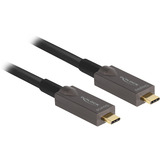 DeLOCK Actieve optische USB-C kabel Zwart, 8 meter, 4K