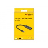 DeLOCK USB-C (male) > HDMI (female) (DP Alt Mode) adapter Grijs, 0,2 meter