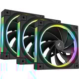 DeepCool FL12R-3 IN 1 case fan Zwart, 3 stuks, 4-pin PWM, ARGB