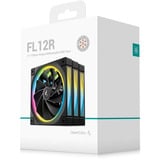DeepCool FL12R-3 IN 1 case fan Zwart, 3 stuks, 4-pin PWM, ARGB