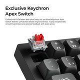 Keychron K4 Ultra 8K Wireless Custom Mechanical Keyboard Zwart, US lay-out (QWERTY), Keychron Apex Banana, 96%, RGB leds, OSA Double-shot PBT, USB-C | 2.4 GHz | Bluetooth 5.2