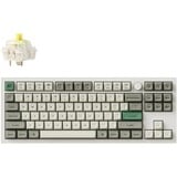 Keychron Q3 Max-P4, toetsenbord Wit, US lay-out, Gateron Jupiter Banana, RGB leds, 80% TKL, KSA double-shot PBT, hot swap, Knob, 2.4GHz | Bluetooth 5.1 | USB-C