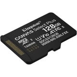 Kingston Canvas Select Plus 128 GB MicroSDXC geheugenkaart Zwart, UHS-I U1, Class 10, V10
