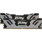 Kingston FURY 32 GB DDR5-6400 Kit werkgeheugen Zwart/zilver, KF564C32RSK2-32, Renegade Silver, XMP