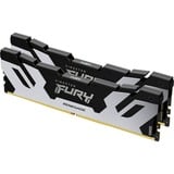 Kingston FURY 32 GB DDR5-6400 Kit werkgeheugen Zwart/zilver, KF564C32RSK2-32, Renegade Silver, XMP
