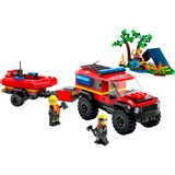 LEGO City - 4x4 brandweerauto met reddingsboot Constructiespeelgoed 60412