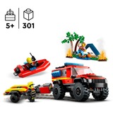 LEGO City - 4x4 brandweerauto met reddingsboot Constructiespeelgoed 60412