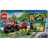 LEGO City - 4x4 brandweerauto met reddingsboot Constructiespeelgoed 60412