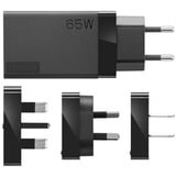 Lenovo 65W USB-C AC Reisadapter oplader Zwart, 1x USB-C