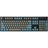 Leopold FC900RBTR/EGBPD, gaming toetsenbord Grijs/blauw, US lay-out, Cherry MX Red, Fullsize, PBT Double Shot, Bluetooth 5.1