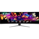 MSI MPG 491CQP QD-OLED 49" Curved UltraWide gaming monitor Zwart, 2x HDMI, 1x DisplayPort, 2x USB-A, 2x USB-B, 1x USB-C, 144 Hz