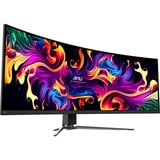 MSI MPG 491CQP QD-OLED 49" Curved UltraWide gaming monitor Zwart, 2x HDMI, 1x DisplayPort, 2x USB-A, 2x USB-B, 1x USB-C, 144 Hz