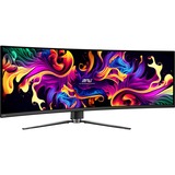 MSI MPG 491CQP QD-OLED 49" Curved UltraWide gaming monitor Zwart, 2x HDMI, 1x DisplayPort, 2x USB-A, 2x USB-B, 1x USB-C, 144 Hz